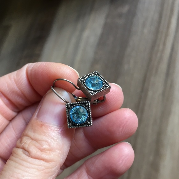 3 for 15! Vintage Silver Tone Crystal Earrings - Picture 5 of 8